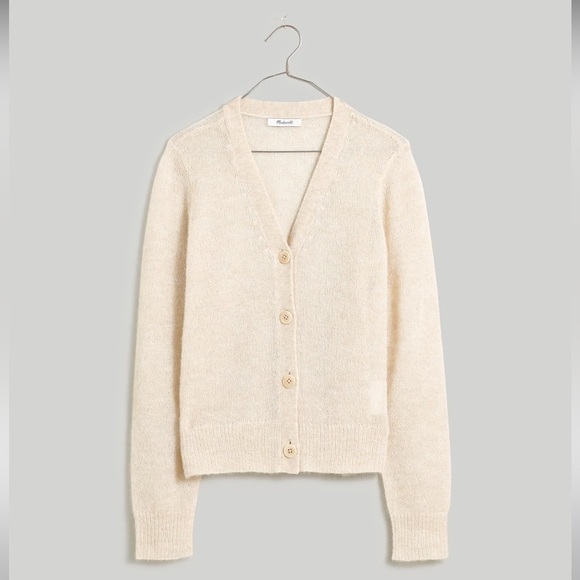 Madewell Alpaca-Blend V-Neck Cardigan - Picture 1 of 10
